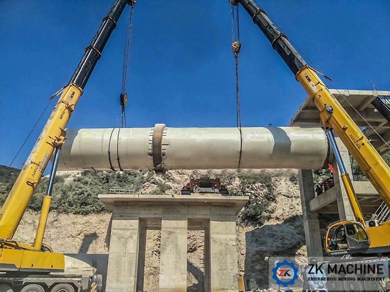 Ligne de production de chaux active 800T/D avec installation sur le terrain et service après-vente