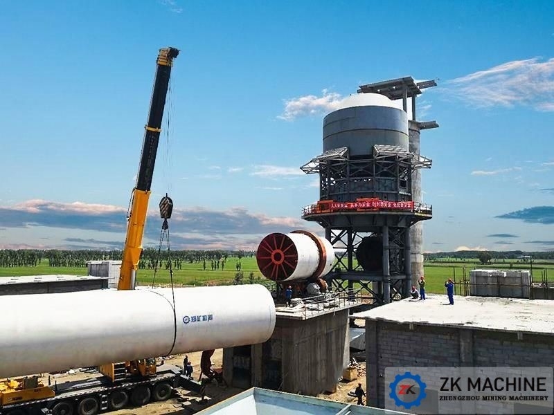 Nouveau design 600 T/D équipement de ligne de production de chaux active avec préchauffage