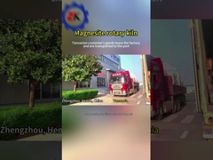 Livraison au four rotatif de magnésite